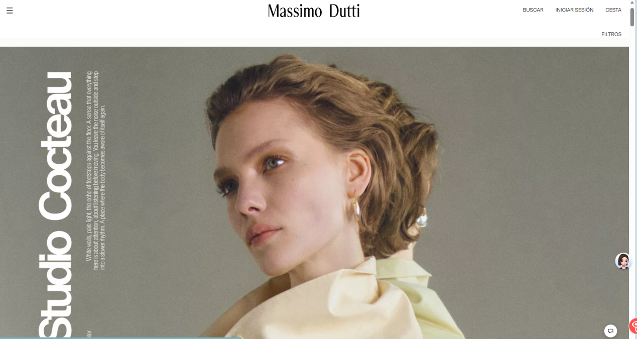 Massimo Dutti 新品列表页主图截图